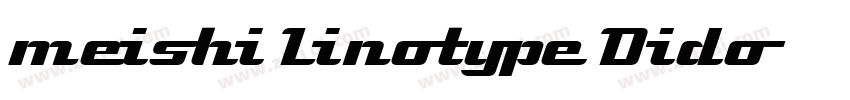 meishi Linotype Dido字体转换